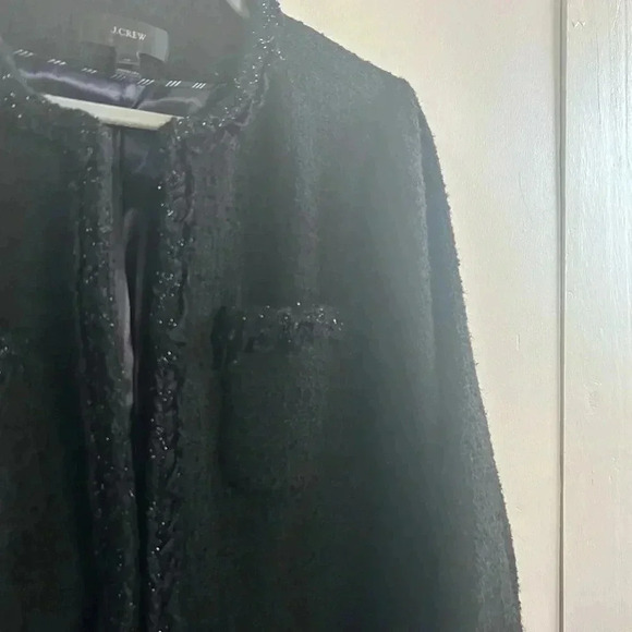 J.crew tweed wool blend lady coat 14 - Picture 3 of 5